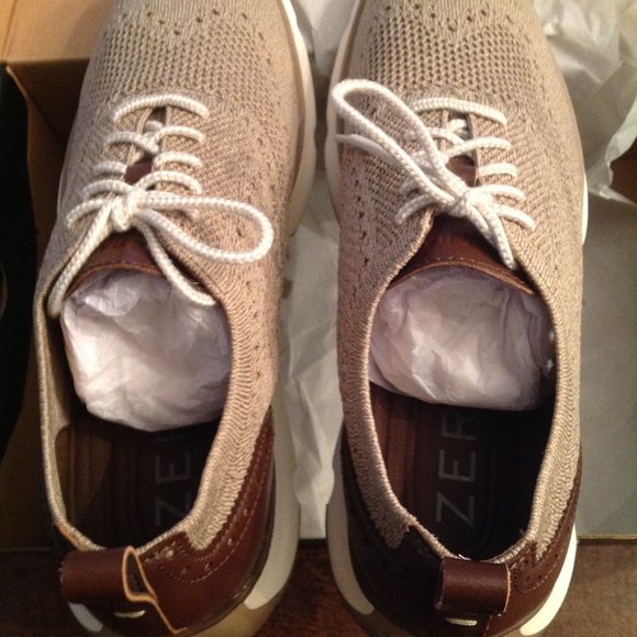 Cole Haan Men\'s ZeroGrand Light brown Stitchlite(Mesh) Oxfords-11.5M -New in Box main image 7
